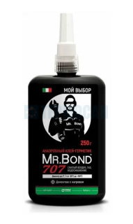 Mr.Bond 707 Клей-герметик анаэробный, демонтаж с нагревом, 250г.
