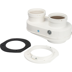 STOUT Элемент дымохода ?80/80 адаптер для подкл. разд. труб (совместимый  Bosch (фланец ) PP-Ryton