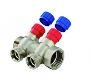 Полное наименование: Коллектор с регулирующими вентилями (кран-буксами) TIM 3/4