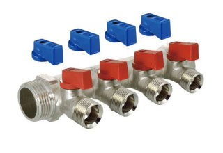 Полное наименование: Коллектор с отсекающими кранами TIM 3/4