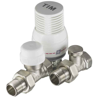 Полное наименование: Термостатический комплект для радиатора прямой 1/2