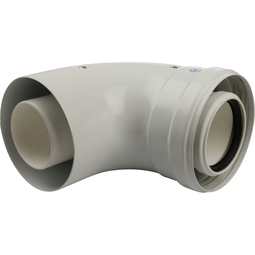 STOUT Элемент дымохода конденсац. угол 90° ?60/100 м/п с инспекционным окном PP-FE