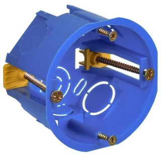 Коробка установочная СЗ для полых стен D 68х45мм (пластиковые лапки) GENERICA