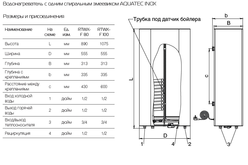 Aquatec Inox F 100 Купить