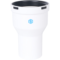 STOUT Элемент дымохода конденсац.адаптер увелич. ?60/80  134 мм м/п