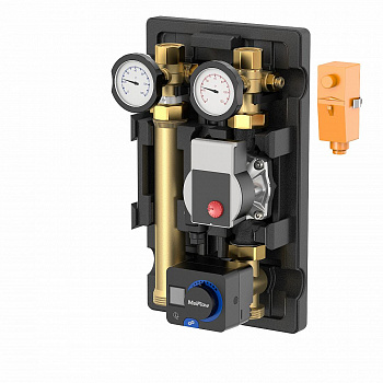 Насосная группа Meibes 1" MK электронный термостат 20-80С обратной линии, с насосом Grundfos UPM3 Hy