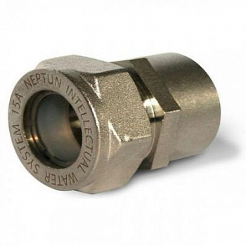 Муфта труба-вн. резьба (никелированная) 15*1/2 (10/130)
