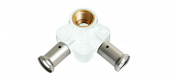 HENCO Водорозетка угловая ВР, ПВДФ пресс (белая), 20x1/2"x20 (40 мм)