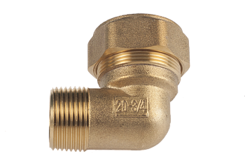 HydroSta Угольник труба- наружняя резьба (папа) 25 мм* 1"