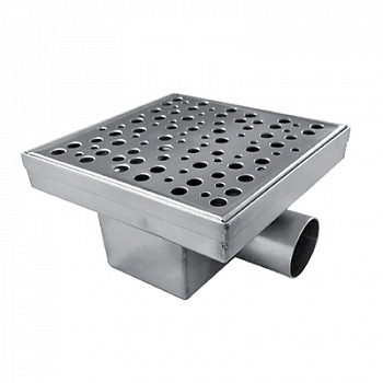 Трап для душа TIM 150мм.х150мм, гидро+сухая защита от запаха (1/4)