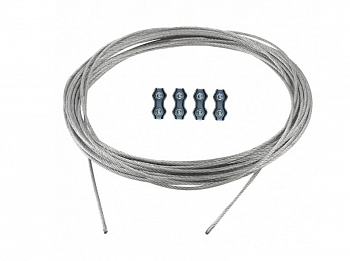 Монтажный набор (трос 3 мм х 35м. и 4 зажима) МН3.35