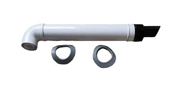 CK-80-LN-2 Коаксиальный комплект дымохода Ø80/125 мм Ø80мм - ПП, Ø125 мм АЛ