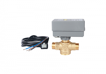 STOUT 2-ходовой зональный клапан, сервопривод 230V, с 3-х жильным кабелем 1м., НР 3/4"