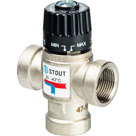 Полное наименование: Термостатический смесительный клапан Stout 3/4"  ВР   35-60С KV 1,6 м3/ч
Артикул: SVM-0010-166020