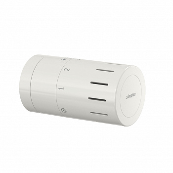 Термостатическая головка Design TC-D1, М30х1.5, с установкой нуля, цвет белый, Simplex