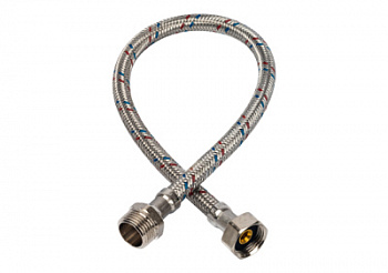 Гибкая подводка для воды STOUT НР 1/2 х ВР 3/8,  длина 600 мм