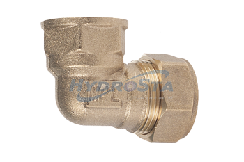 HydroSta Угольник труба- внутренняя резьба (мама) 15 мм*1/2"