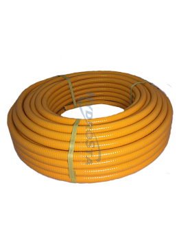 Труба гофрированная отож. нерж. сталь с п/э покрытием HydroSta 20 мм. TR-20А FLEXY желт.