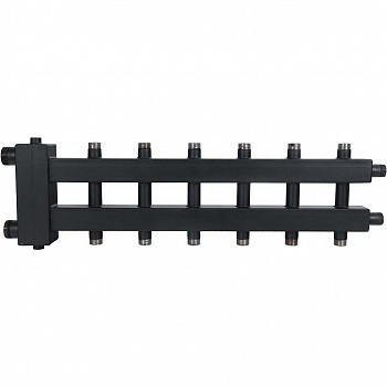 ROMMER Коллектор (дублер компакт) с гидроразделителем на 3+3+1 контура ROMMER Коллектор (дублер компакт) с гидроразделителем на 3+3+1 контура