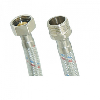 Гибкая подводка для воды в оплетке 1/2"г/ш-40см