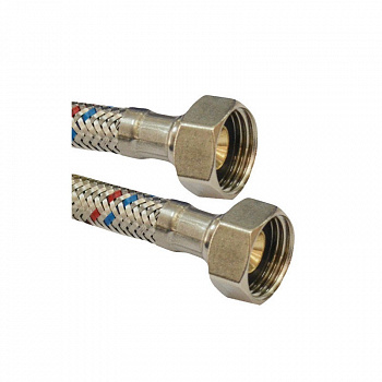 Гибкая подводка для воды в оплетке 1/2"г/г-150см