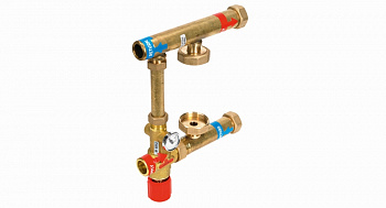 Henco Узел с термостатическим клапаном без насоса, 1"F / 27°C - 42°C