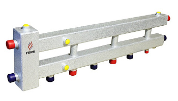 Гидравлический разделитель модульного типа на три контура ГРМ-4-60