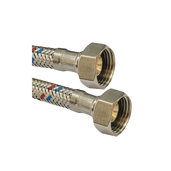 Гибкая подводка для воды в оплетке 1/2"г/г-30см