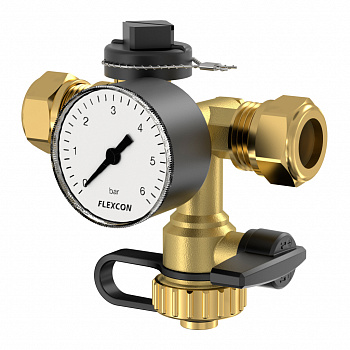 Соединительная группа Flexcon connection group 1/2с манометром, Flamco